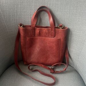 Madewell Brown Small Transport Leather Crossbody Bag